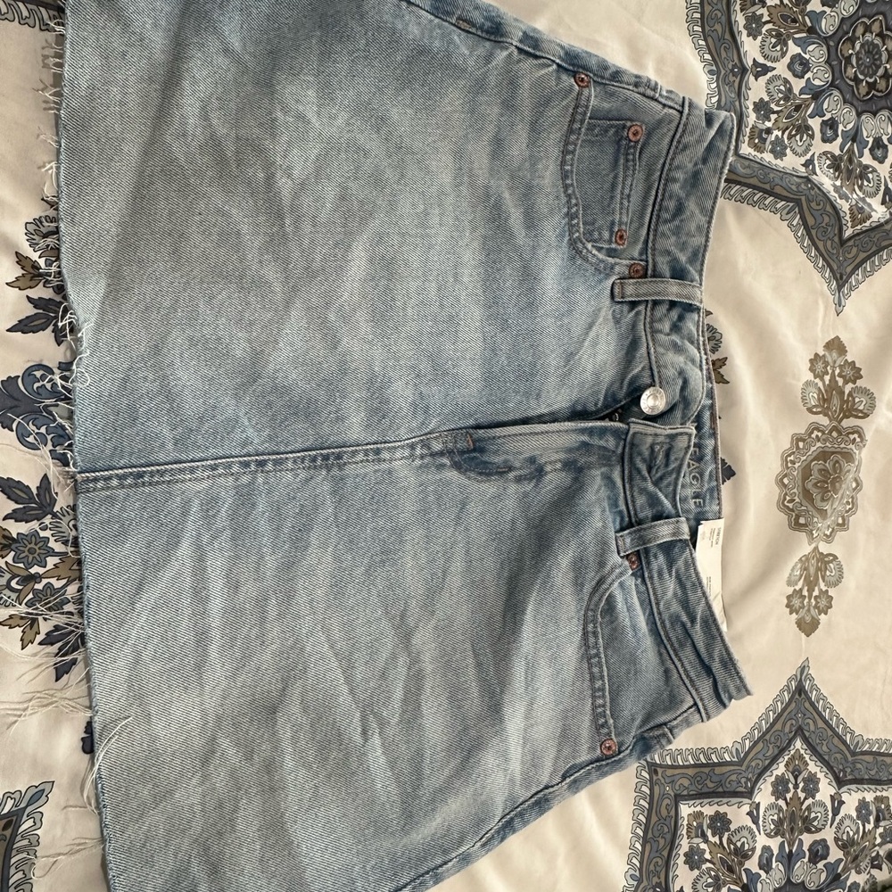 American Eagle Outfitters Light Blue Denim Mini Skirt